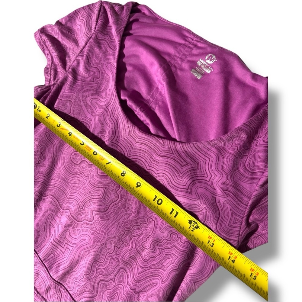 Merrell Light Purple Short Sleeve Waist Cinched Open Back Midi Dress - Picture 12 of 15